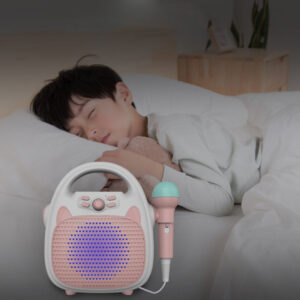 Bluetooth Kids Karaoke Machine Speaker Microphones Rechargeable Portable Toys