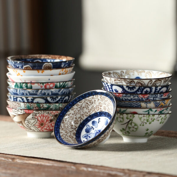 Ceramic Cup Bamboo Hat Tea Large Kung Fu Tea Set Tea Cup Tea Cup Cup - Image 7
