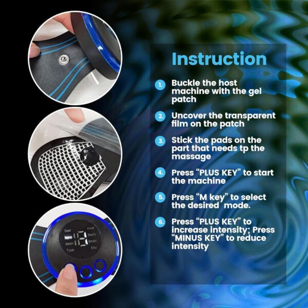 Super Value Mini Electric Neck Shoulder Back Waist Leg Arm Shaping Massager Vibration EMS TENS Cervical Massage Stimulator - Image 5